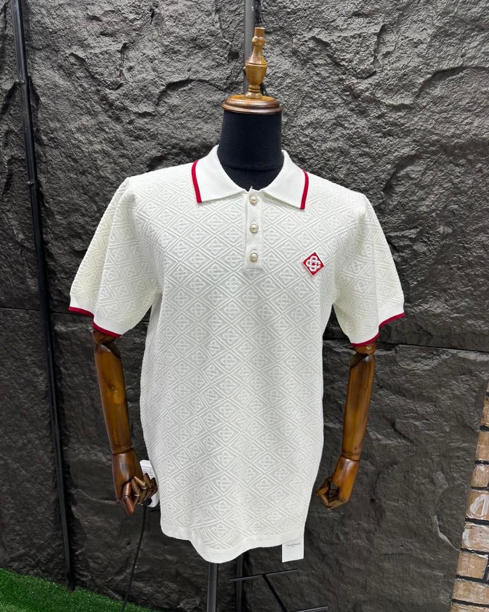 White Designer Polo